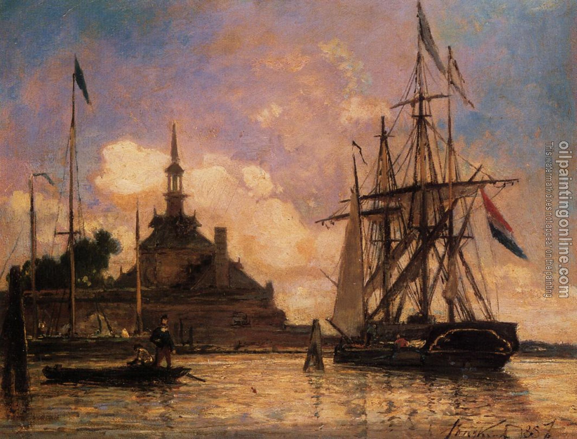 Johan Barthold Jongkind - The Port of Rotterdam